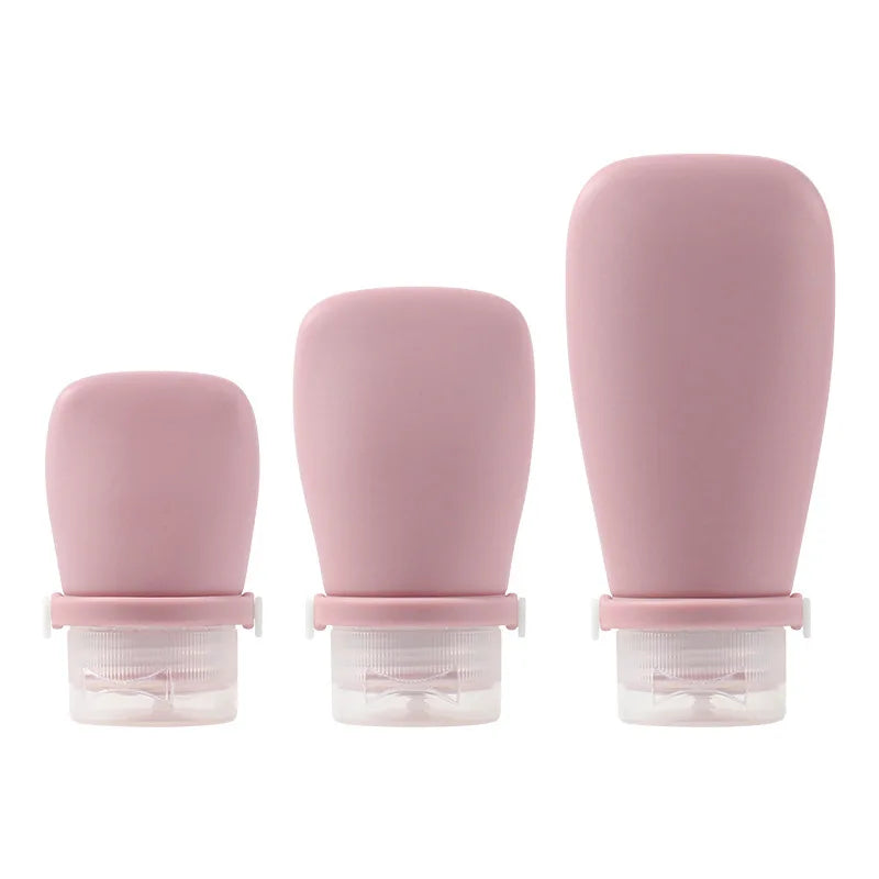 10PCS 30/60/90ml Empty Refillable Silicone Travel Soft Squeeze Tube Leakproof For Shampoo Lotion Bottle Portable Container