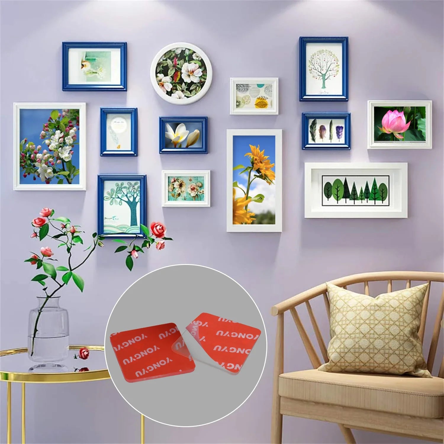 10PCS Silica nano Can Be Reused Super Strong Double Sided Adhesive Tape Wall Stickers Water Proof Household Products Adhesives