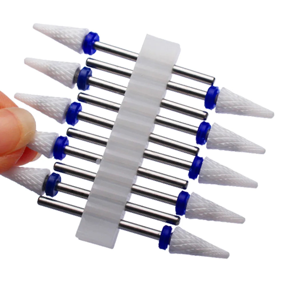 10pc Carbide Manicure Cutters Set Nail Drill Bits Gel Polish Remover Cutter Ceramic Strawberries for Nails Electric Files Tools