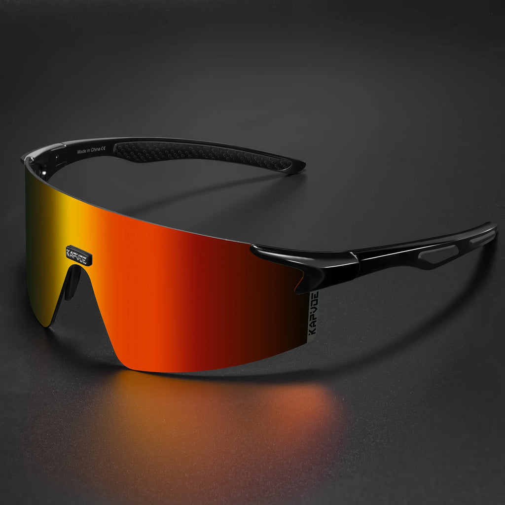 Kapvoe UV400 Fashion Sunglasses Men MTB Bike Cycling Glasses Eyewear Women Bike Outdoor Sports Night-riding glasses for racing