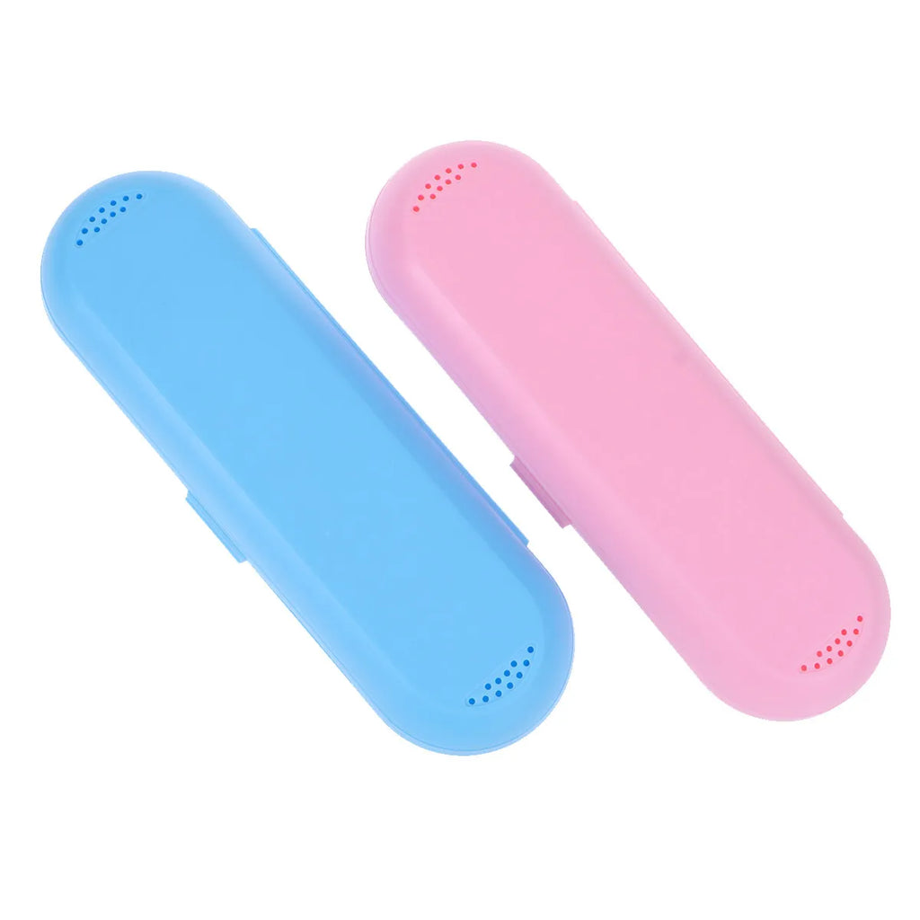 2Pcs Premium Electric Toothbrush Holder Box Compact Travel Case for Electric Toothbrush Head and Handle Eco Friendly PP Material