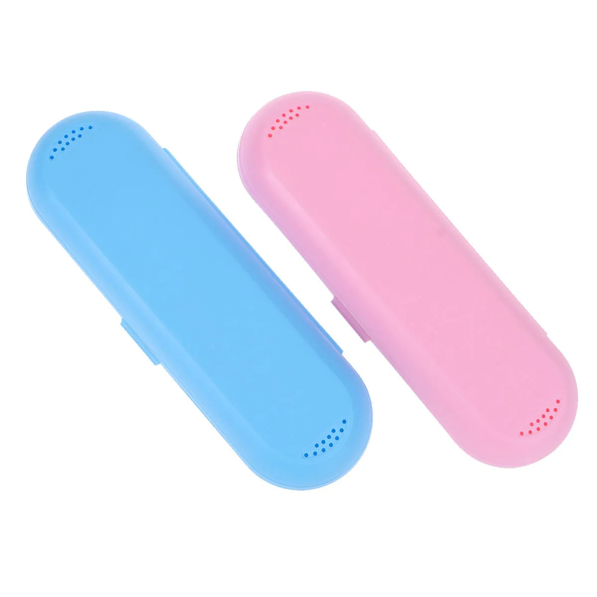 2Pcs Premium Electric Toothbrush Holder Box Compact Travel Case for Electric Toothbrush Head and Handle Eco Friendly PP Material