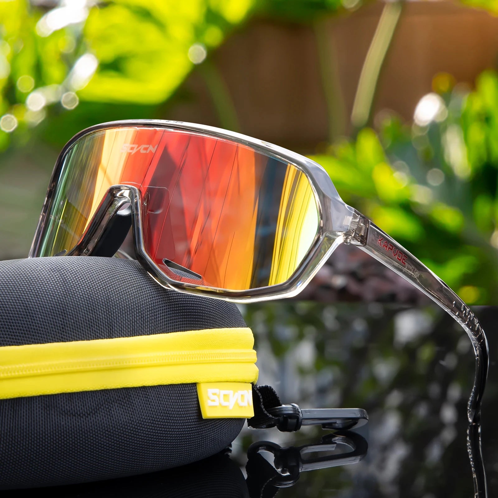 SCVCN UV400 HD Hiking Sports Sunglasses Stylish Outdoor Windproof Glasses Cycling Running and Rock Climbing Driving Sunglasses