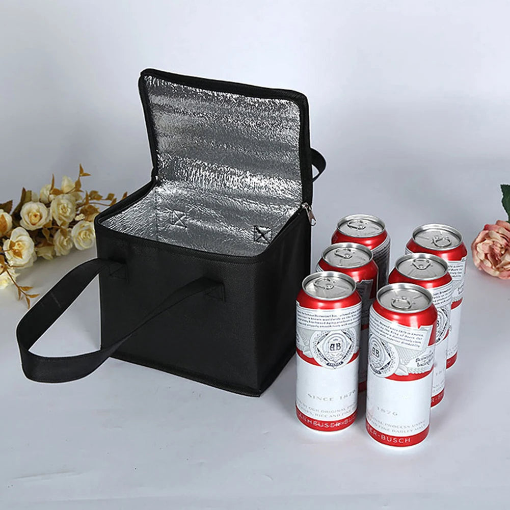 Beer Cooler Portable Bag Folding Food Thermal Storage Bag Insulation Picnic Ice Pack Drink Carrier Insulated Bag for Outdoor