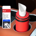 Durable Round Car Tissue Box Portable Multifunction Paper Storage Box Safety Broken Window Tissue Cup Universal