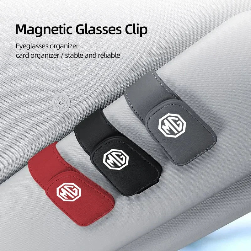Car Interior Glasses Storage Clip Visor ID Card Holder Bracket For MG MG4 EV Cyberster ZS ES5 HS ONE MG5 MG6 MG7