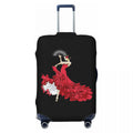 Flamenco Dancer Ole Suitcase Cover Protection Elastic Travel Luggage Protector Covers for 18-32 Inch