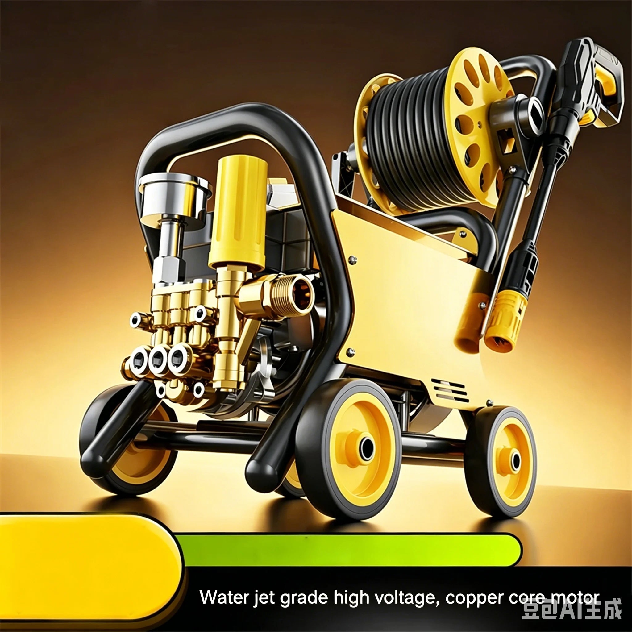 Zhinanche 220V High Power Pressure Washer Household Electric Car Wash Pump Portable Strong Cleaning Water Gun for Car Detailing