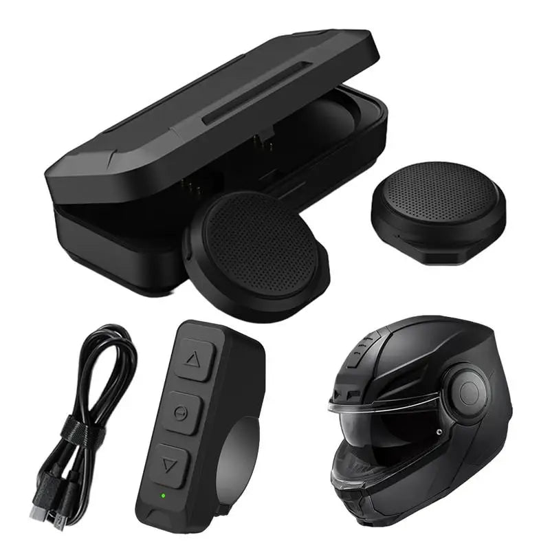 Motorcycle Helmet Bluetooth Headset, Sking Earphone, CVC Noise Cancellation Stereo Music Automatic Answering, High Sound