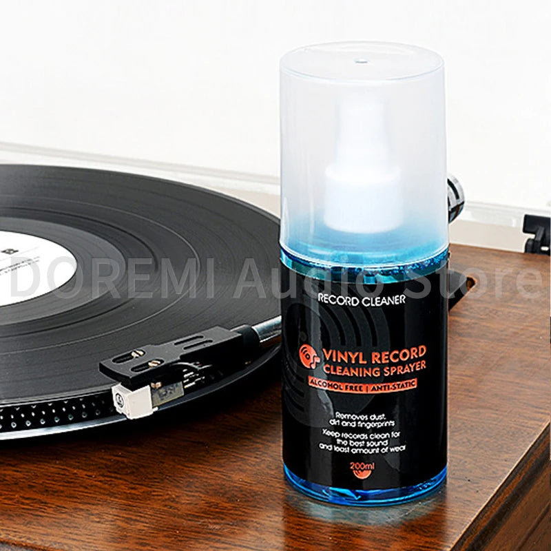 Vinyl Record Cleaning Liqui Spray Dust-proof Anti-static Cleaner Records Cleaning Solution for LP/CD Turntable Records Player