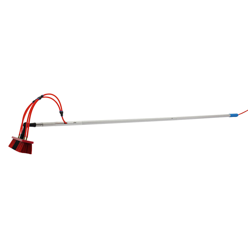6m Telescopic Solar Panel Cleaner, 2.85kg Light High Window Washing Tool, Aluminum Alloy Water Spray Cleaning Brush, Multifunctional Outdoor Vehicle Cleaning Equipment