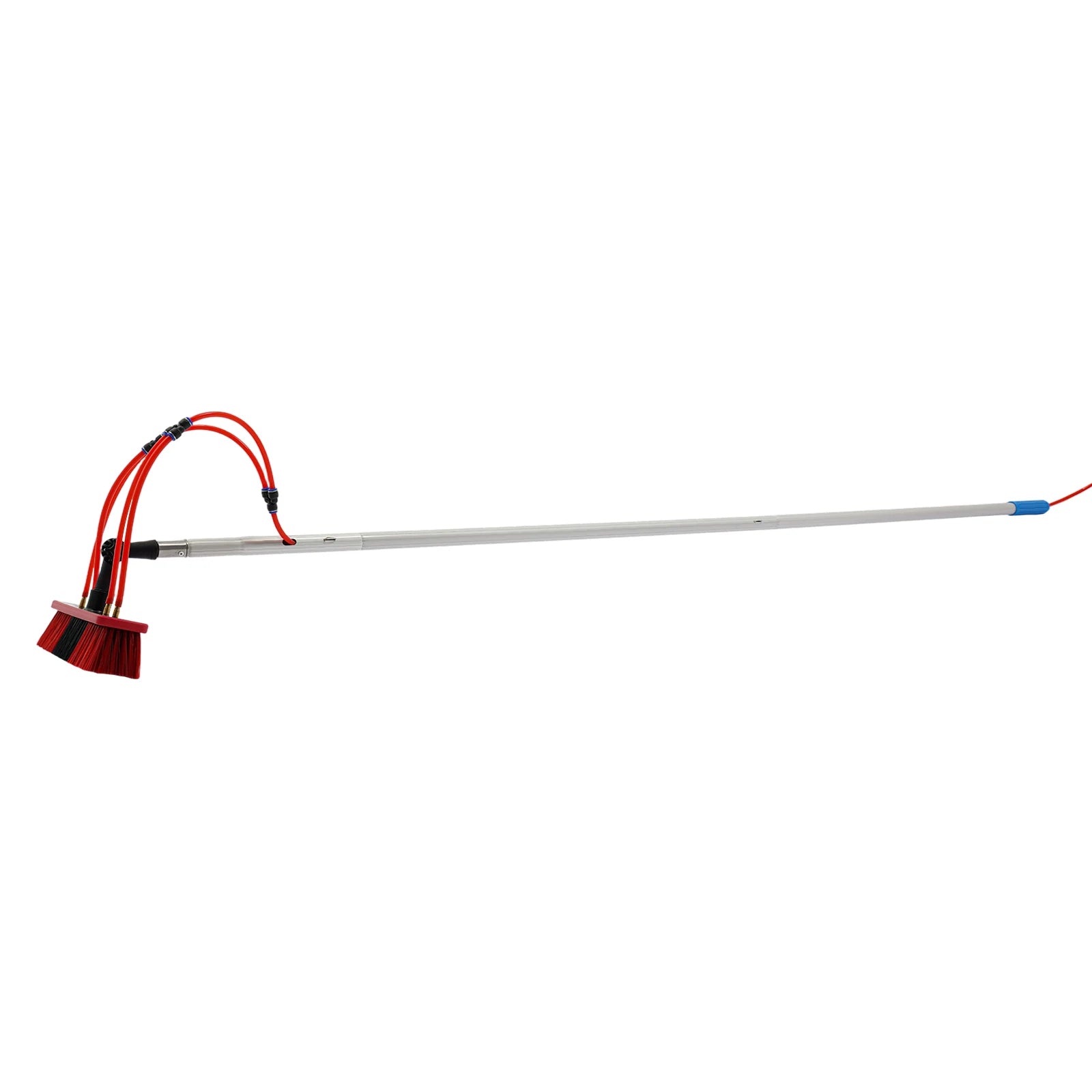 6m Telescopic Solar Panel Cleaner, 2.85kg Light High Window Washing Tool, Aluminum Alloy Water Spray Cleaning Brush, Multifunctional Outdoor Vehicle Cleaning Equipment