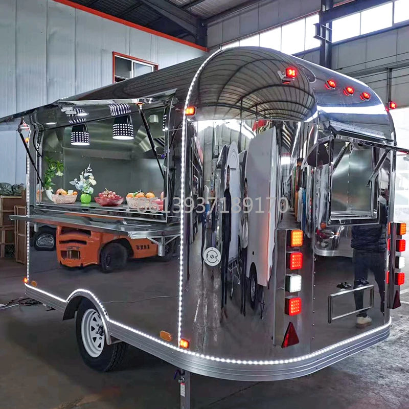 Small Mobile Electric Snack Machines Fast Food Container Trucks Truck Trailer with Full Kitchen for Food Shop Sale in Usa