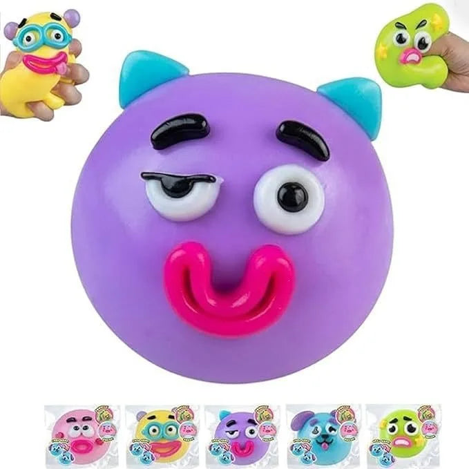 5PCS Smushers Squishy Funny Curiosities Dog Face Swap Squishy Toy Soft Moldable Cute Slow Rise Squeeze Toy Relaxing Sensory Gift