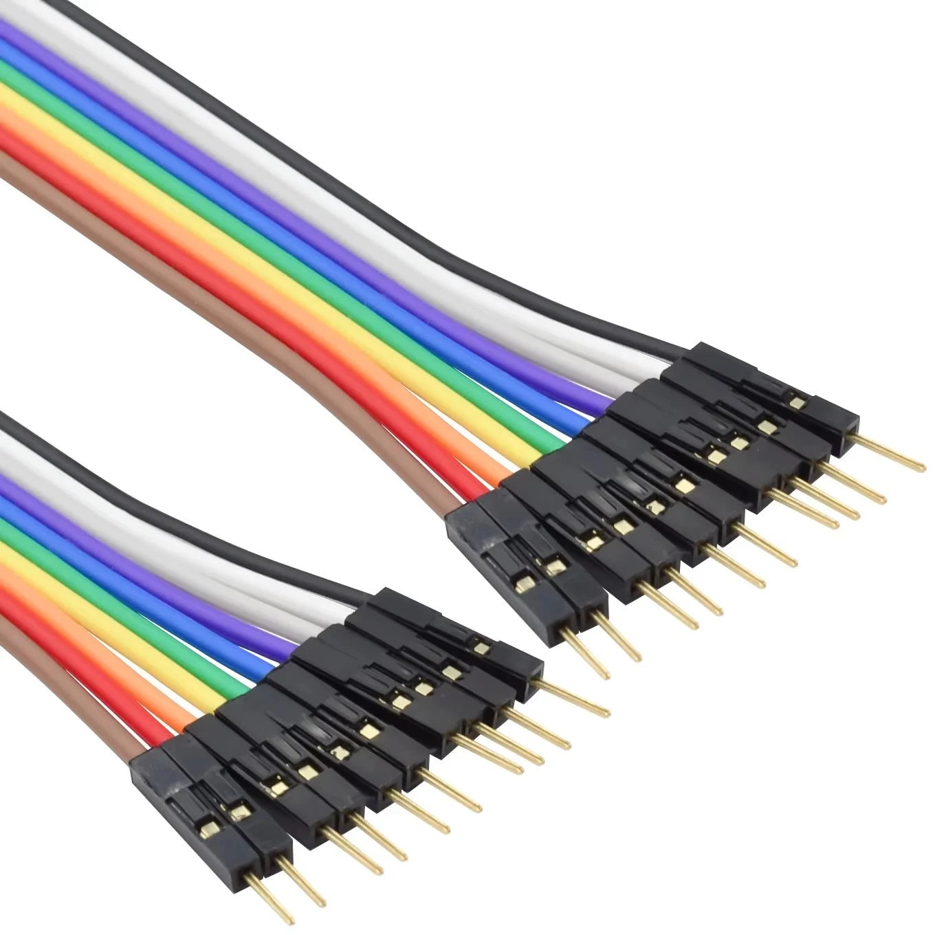 Pure copper dupont wire thickened 28 core female to female male to female color cable 2.54 terminal connection wire gold-plated