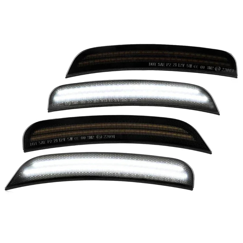 4pcs Smoked Lens Car Front and Rear LED Side Marker Light for Dodge Charger 2015-2023
