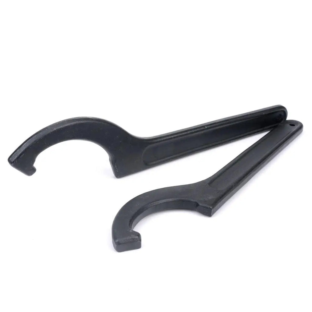 45-52mm Half Moon Curved Hook Wrench Motorcycle E-Bike Shock Absorber Adjustment Spanner Round Nut Tool
