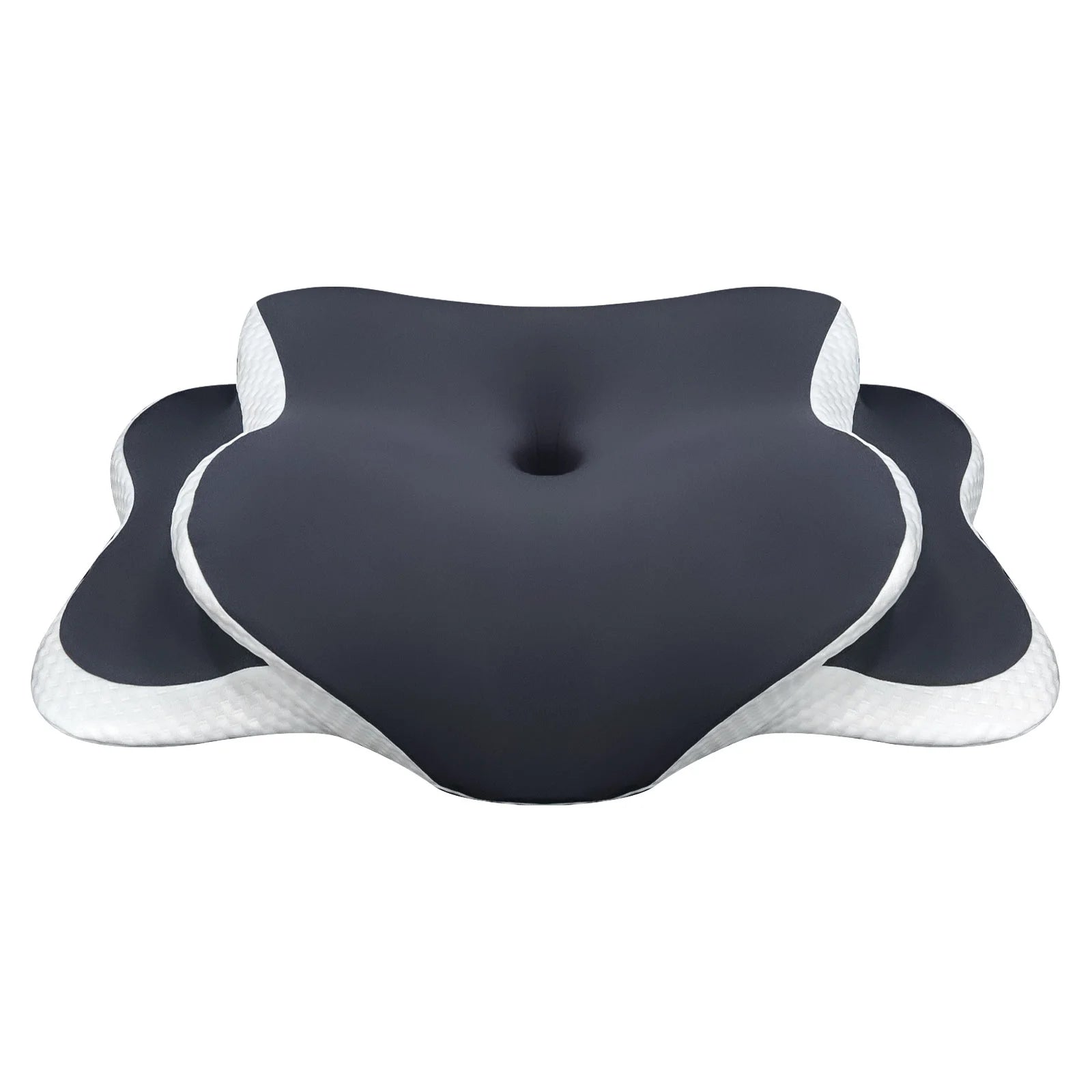 Ergonomic Cervical Pillow Memory Foam Pillow Neck Pain Relief Comes With Ice Silk Pillowcase Adjustable  For Back Side Sleepers