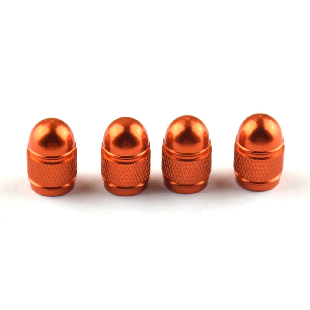 4Pcs Colorful Bullet Aluminum Alloy Car Tire Valve Cap Modified Car Valve Cap Dust Cap Waterproof Tapones De Valvula