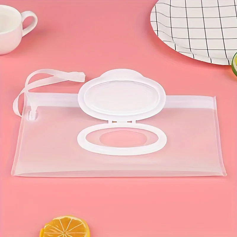 1/3Pcs Reusable Wet Wipes Pouch, Waterproof Travel Wipes Dispenser Bag, Portable Flip-Top Wipes Holder for Baby & Outdoor