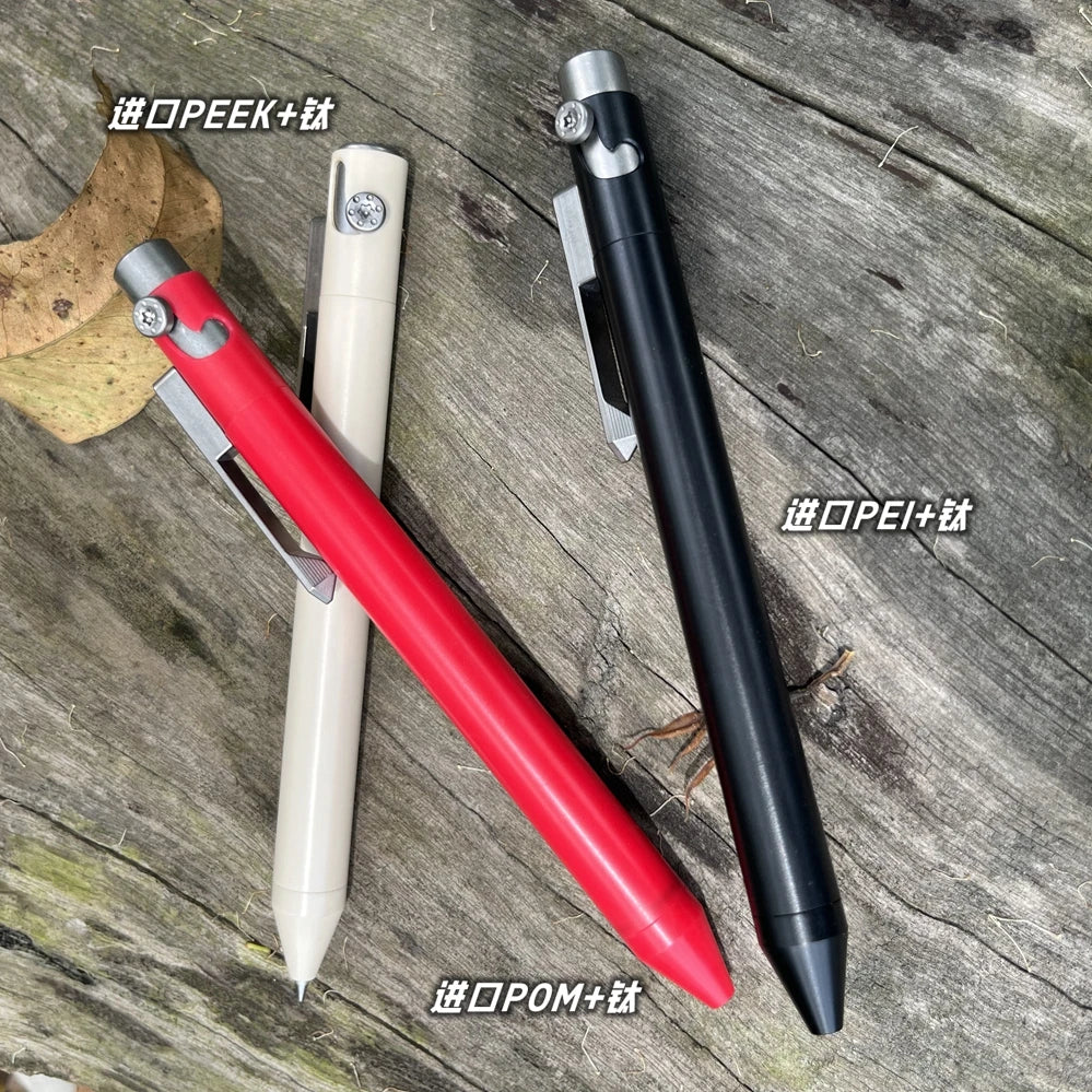 EDC Titanium Alloy / POM / PEI Pen With Collection Writing Multi-functional Portable Outdoor EDC Tools