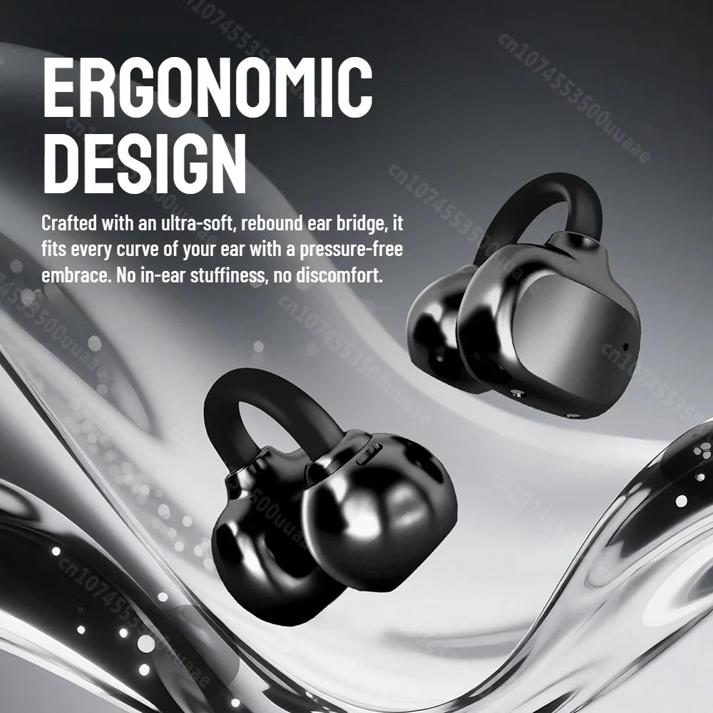 Zombiescat B15 OWS Ear Clip Earphones 360° Immersive Stereo Bluetooth 5.4 Headphone IPX4 Waterproof Sports TWS Wireless Earbuds