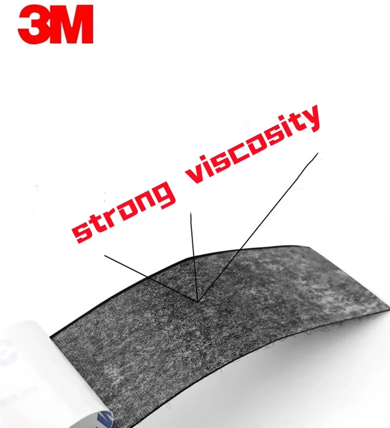 3M 9448A Black Double-Sided Self Adhesive 3m 16-100mm Strong Non-Trace High Temperature Resistant Hook and Loop Fastener Tape