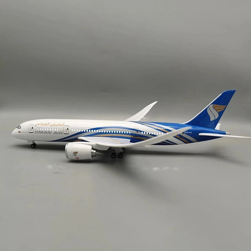Sale Resin Toy Plane Model Diecast Plastic 47cm 1/130 Scale Airplane 787 B787 Aircraft Oman Air Airline Model Plane Collection G