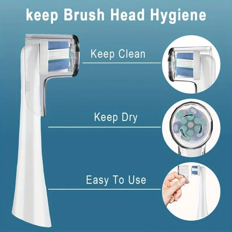 6pcsPortable Electric Toothbrush Head Protective Cover for Traveling on Business Trip Dust Cap of Brush Head Cover Bathroom Tool