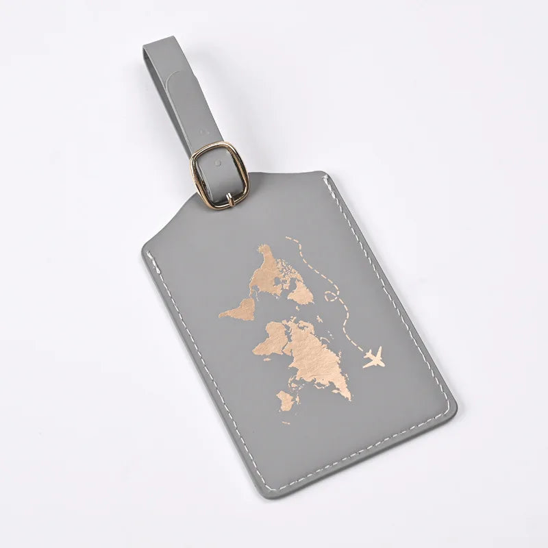 Luggage Tags for Suitcases PU Leather Privacy Protection Bag Tags Travel Accessories Essential