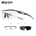Scvcn Photochromic Hiking Sunglasses UV400 Outdoor Sports Trendy Design Cycling Running Baseball Glasses Lightweight Eyewear