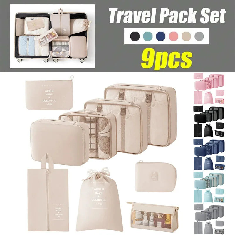 Travel Set Storage Bags Packing Cubes Student Dormitories Clothing Sorting Bags Clothes Digital Toiletries Shoes Organizer bag