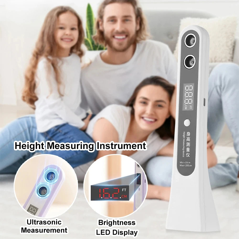 Ultrasonic Height Measurement Meter LED Display Height Measuring Stadiometer Electronic Height Ruler for Measuring Body Height