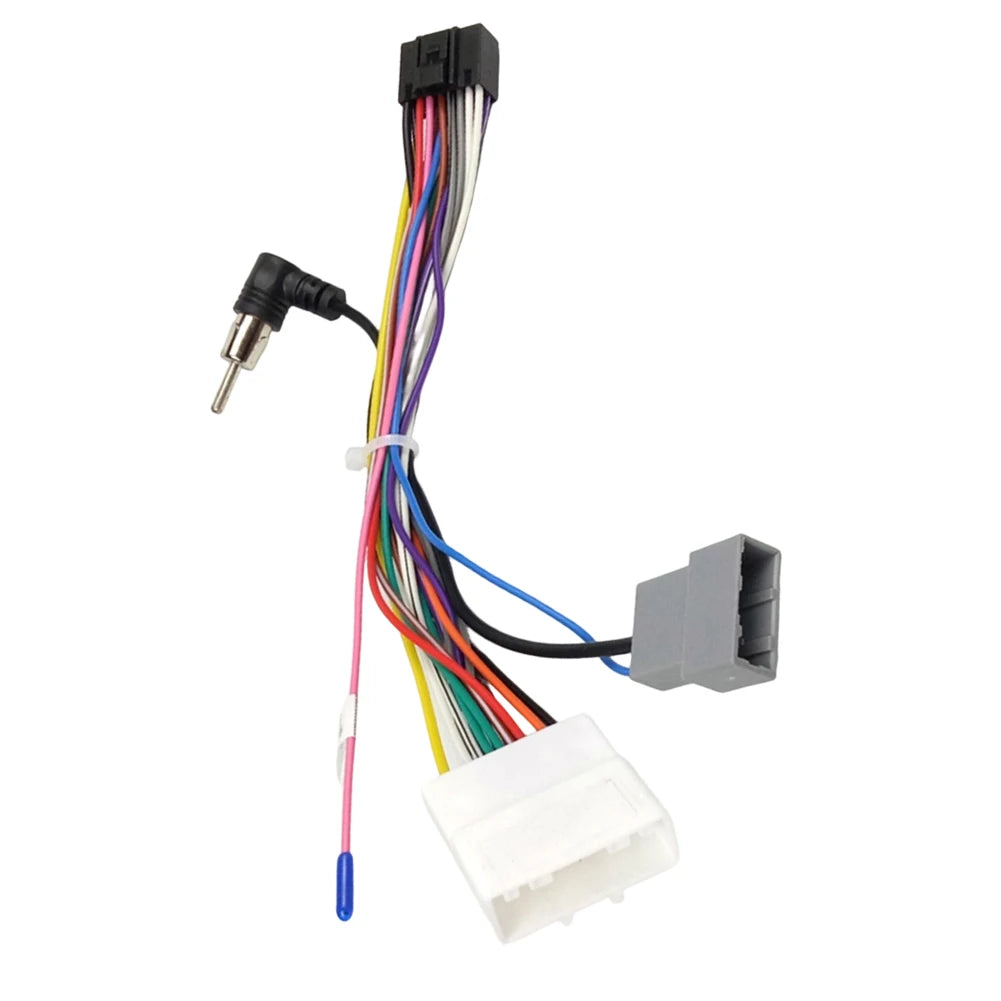 Radio Harness Adapter for Nissan Vehicles Featuring 16-Pin Interface to Support For Android Head Unit Integration