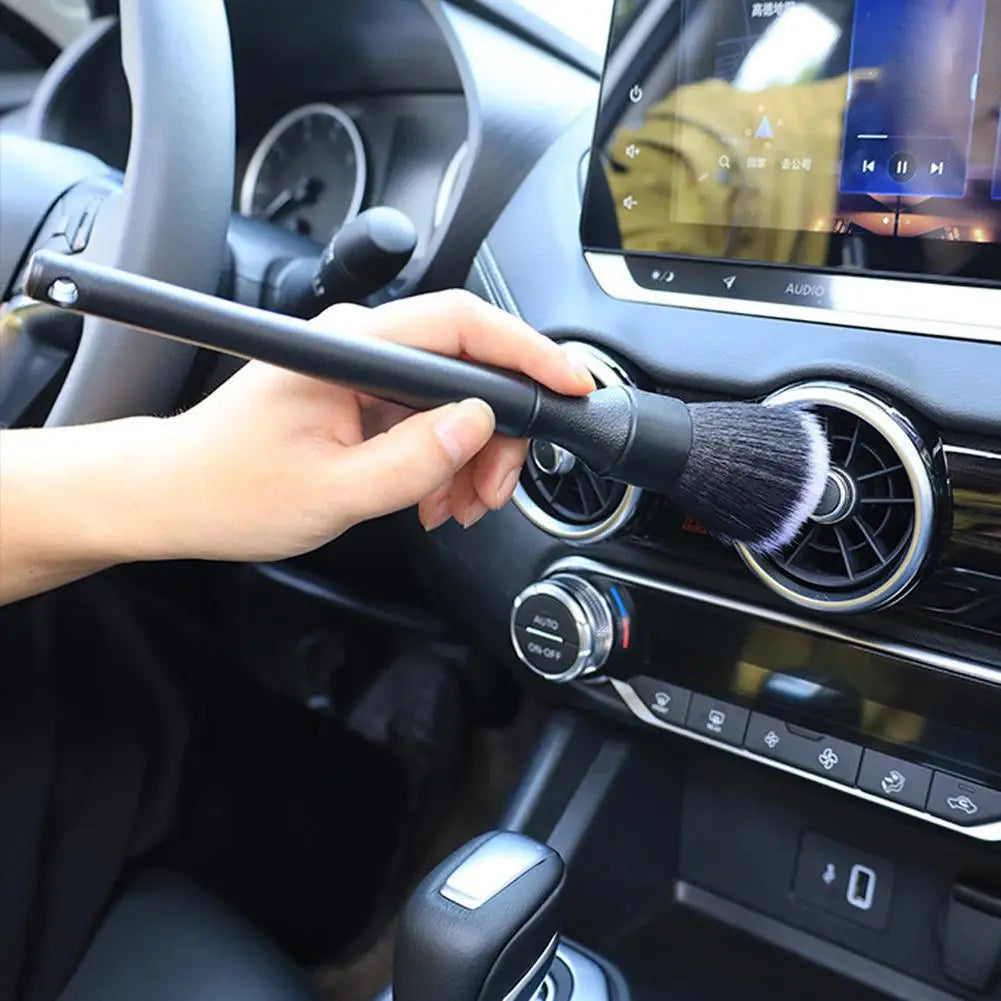 Car Cleaning Brush Soft Bristle Interior Detail Tool Ultra Soft Dashboard Duster For Vents Trim Motorcycle SUV Auto Care
