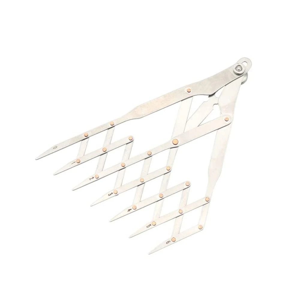 Equally Spacing Sewing Gauge Stainless Steel Quick Mark Space Divider Auxiliary Tool 5/7/11 Teeth Isometric Divider Ruler