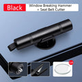 LEIBOO Car Safety Hammer Emergency Glass Breaker Seat Belt Cutter High Hardness Tungsten Steel 2in1 Rescue Tool Auto Accessories