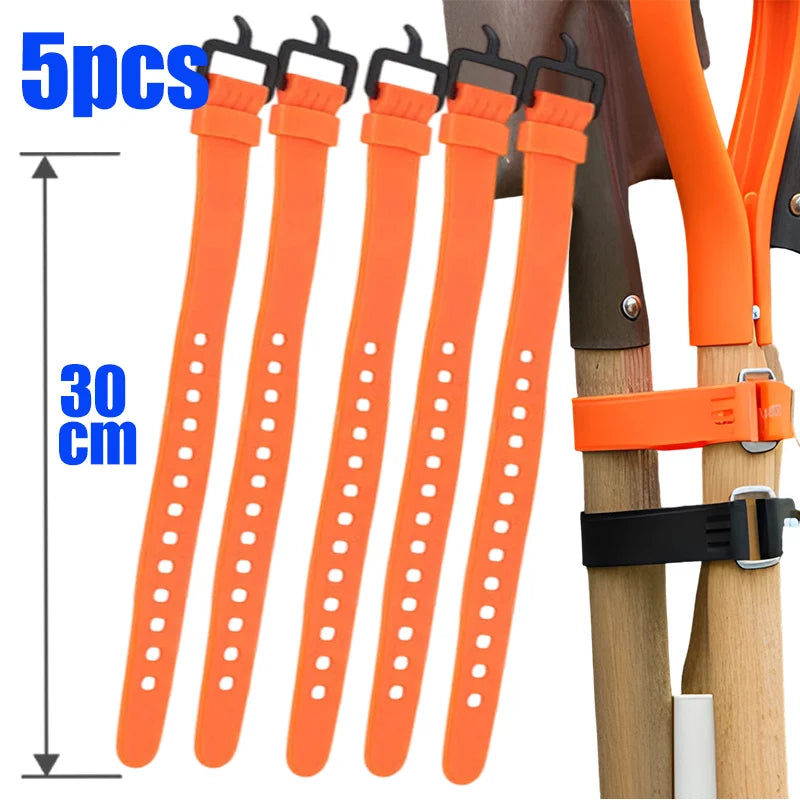 Silicone Reusable Straps Adjustable Cable Ties for Organization  luggage or cargo Outdoor Gear 30/45cm Releasable Fastener Tools