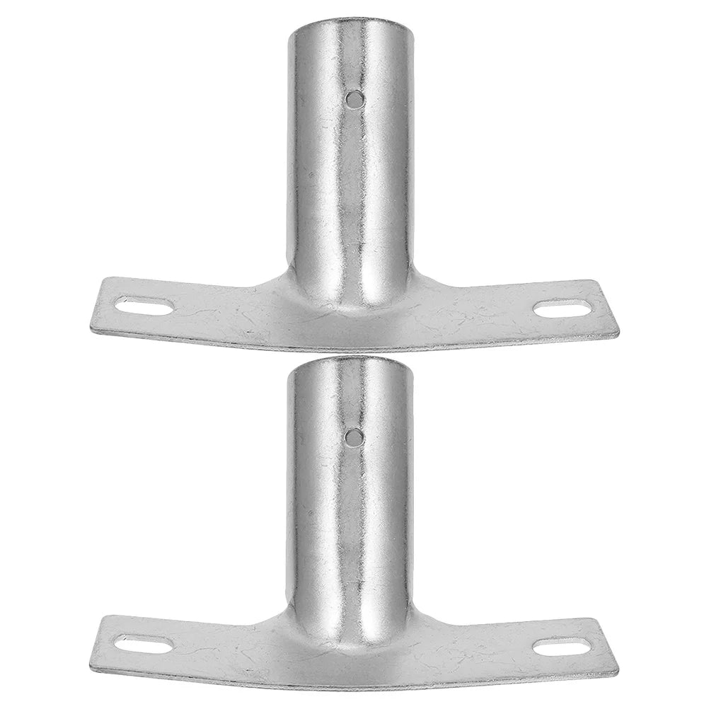 2pcs Broom Handle Bracket Floor Brush Accessories Metal Push Broom Handle Replacement For Extension Poles Telescoping Rod