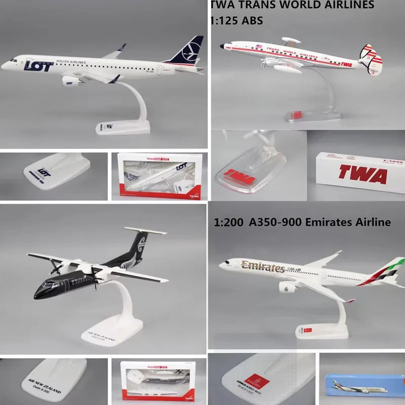 New1:200 Assembly Plane Model World Aviation Series UAE Emirates/THAI/Qatar/Singapore/Etihad/Austrian/ Italy A350/A320/A380/B777