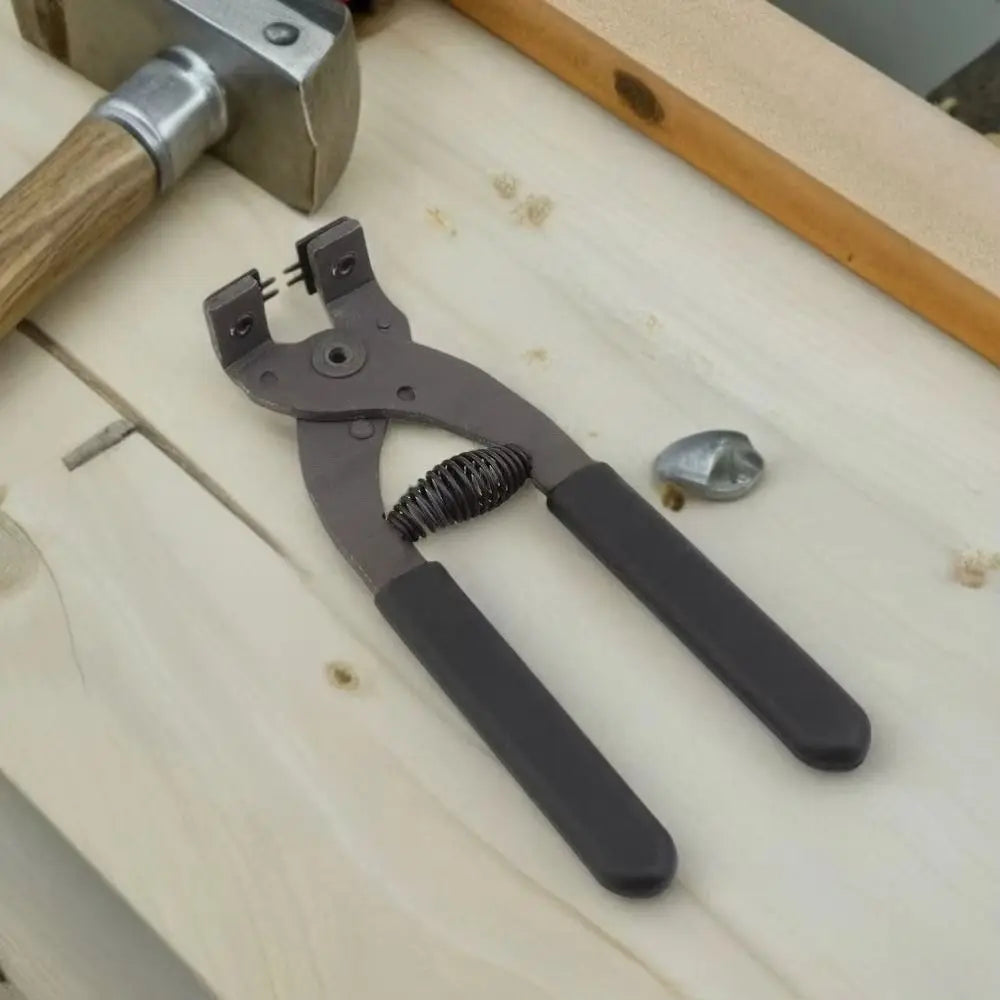 Pricking Iron 4mm Hole Punch Pliers Carbon Steel Universal Rhombus Leather Hand Pliers Multifunctional Spacing 2/4 Teeth