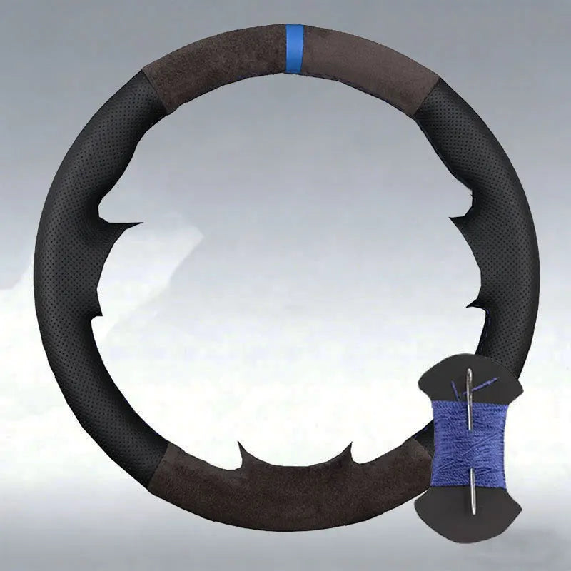 Custom Suede Leather Car Steering Wheel Cover BMW M Sport F30 F31 F34 F10 F11 F07 X1 X2 X3 F20 F21 F25 F32 F33 F36 F39 F48
