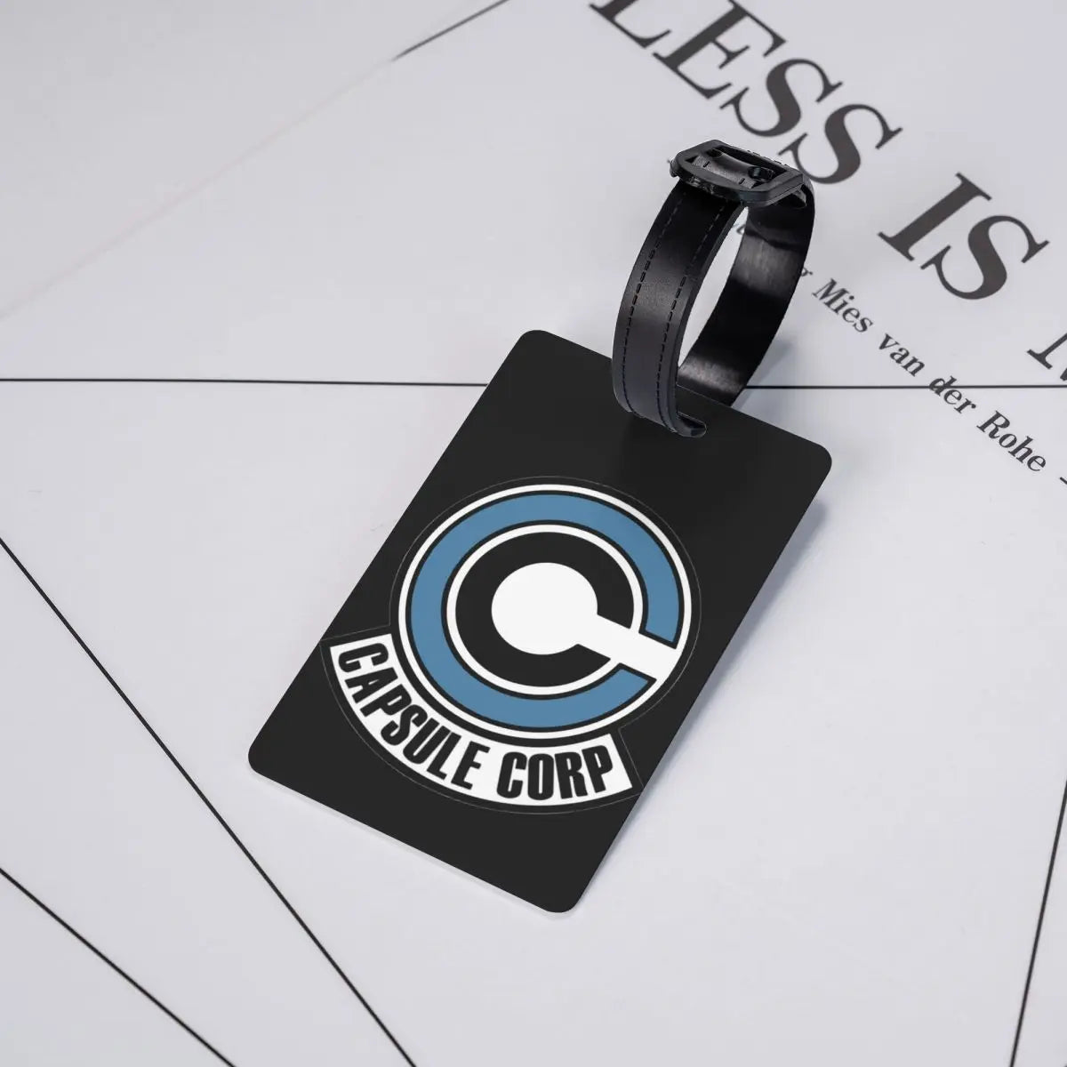 Custom Capsule Corp. Luggage Tag With Name Card Privacy Cover ID Label for Travel Bag Suitcase