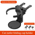 1 Piece Of Car Water Cup Overhead Air Outlet Beverage Rack Car Multifunctional Tea Cup Holder Ashtray Fixed Bracket Fixed Object