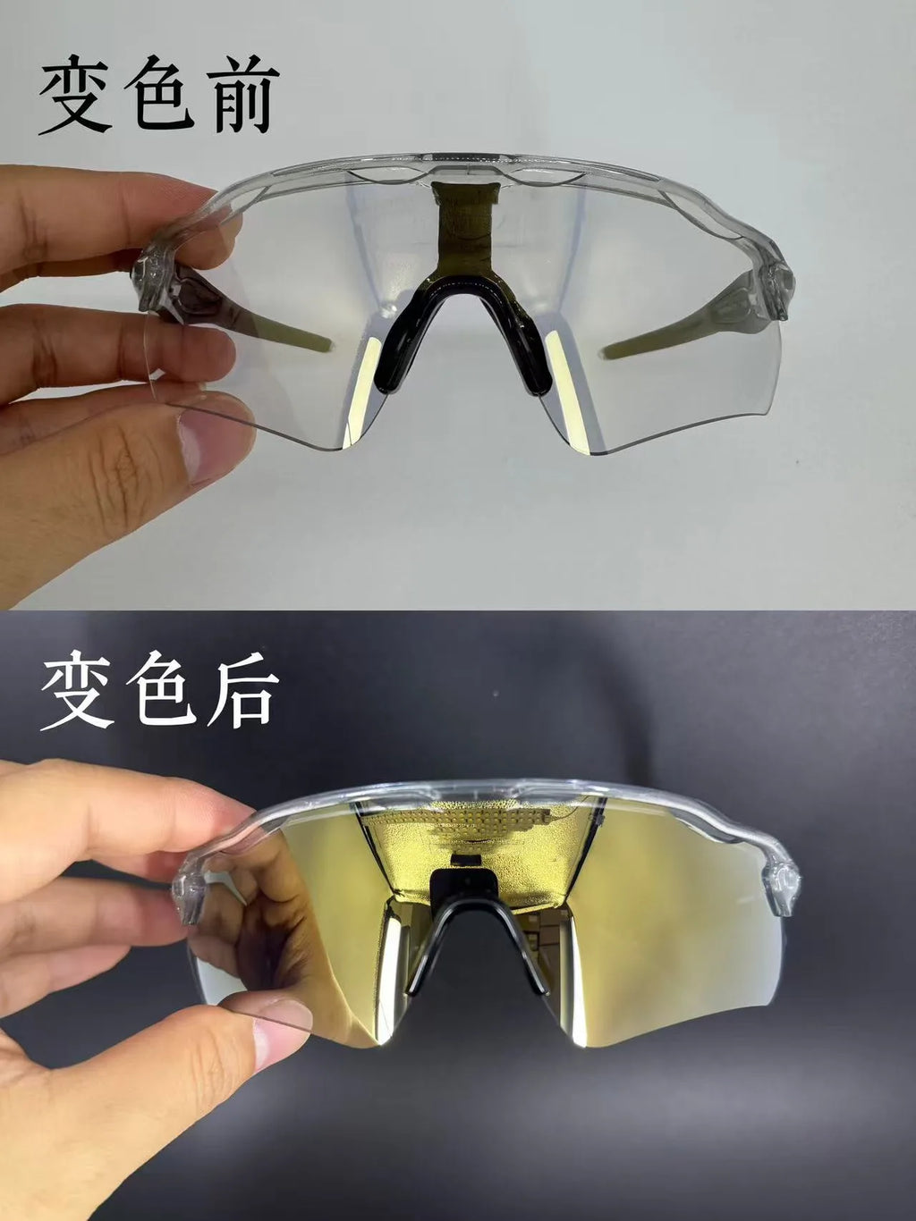 Sports Sunglasses Cycling Running Glasses Photochromic Lens UV Protection Polarized Outdoor Sunglasses for Men Windproof Goggles