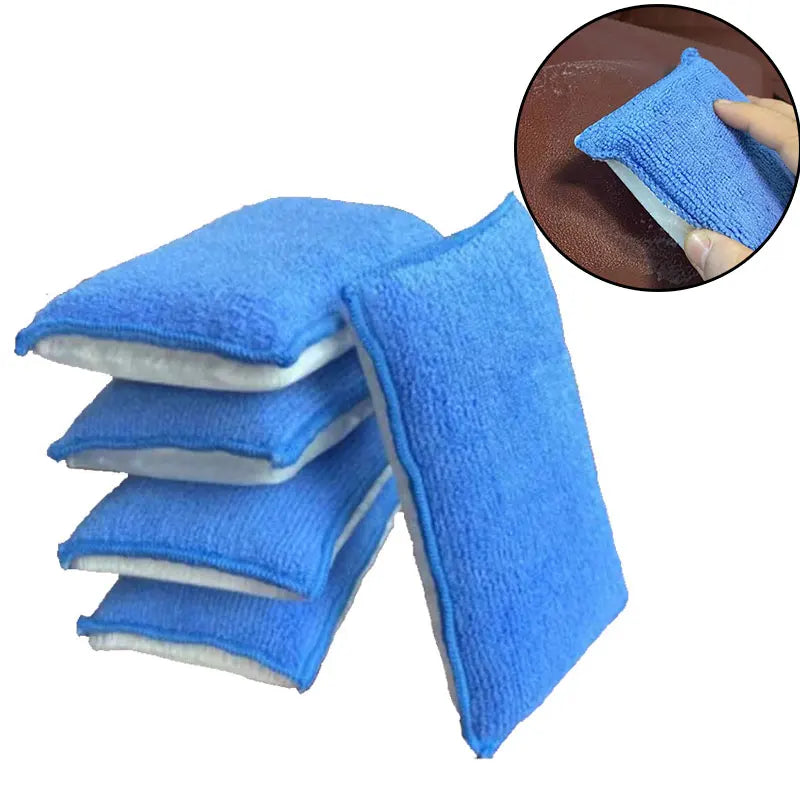 Car Interior Wash sponge Detailing Bristle Cleaning No Scratch Car Household Microfiber Scrubbing Sponge Car Cleaning Tools