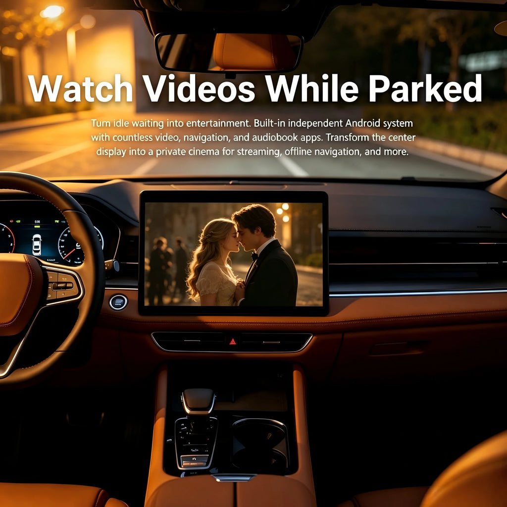 Android 15 Carplay Ai Box Wireless Android Auto Wireless Carplay Adapter TV Box For Netflix YouTube Car Intelligence Systems
