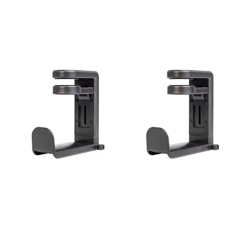 Pc Gaming Headphone Stand Headset Hook Holder, Hanger Mount with Adjustable 360 °   Rotating Arm Clamp, Desk Mount Universal Bag
