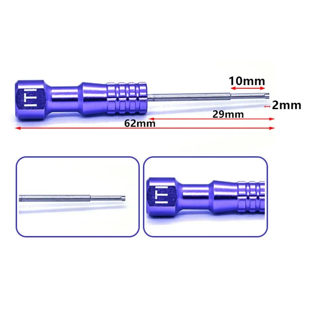 Durable 6.2cm Technician Screwdriver Multiple Color DIY Micro Screwdriver Stainless Steel Implant Tool Kit Dental Laboratory
