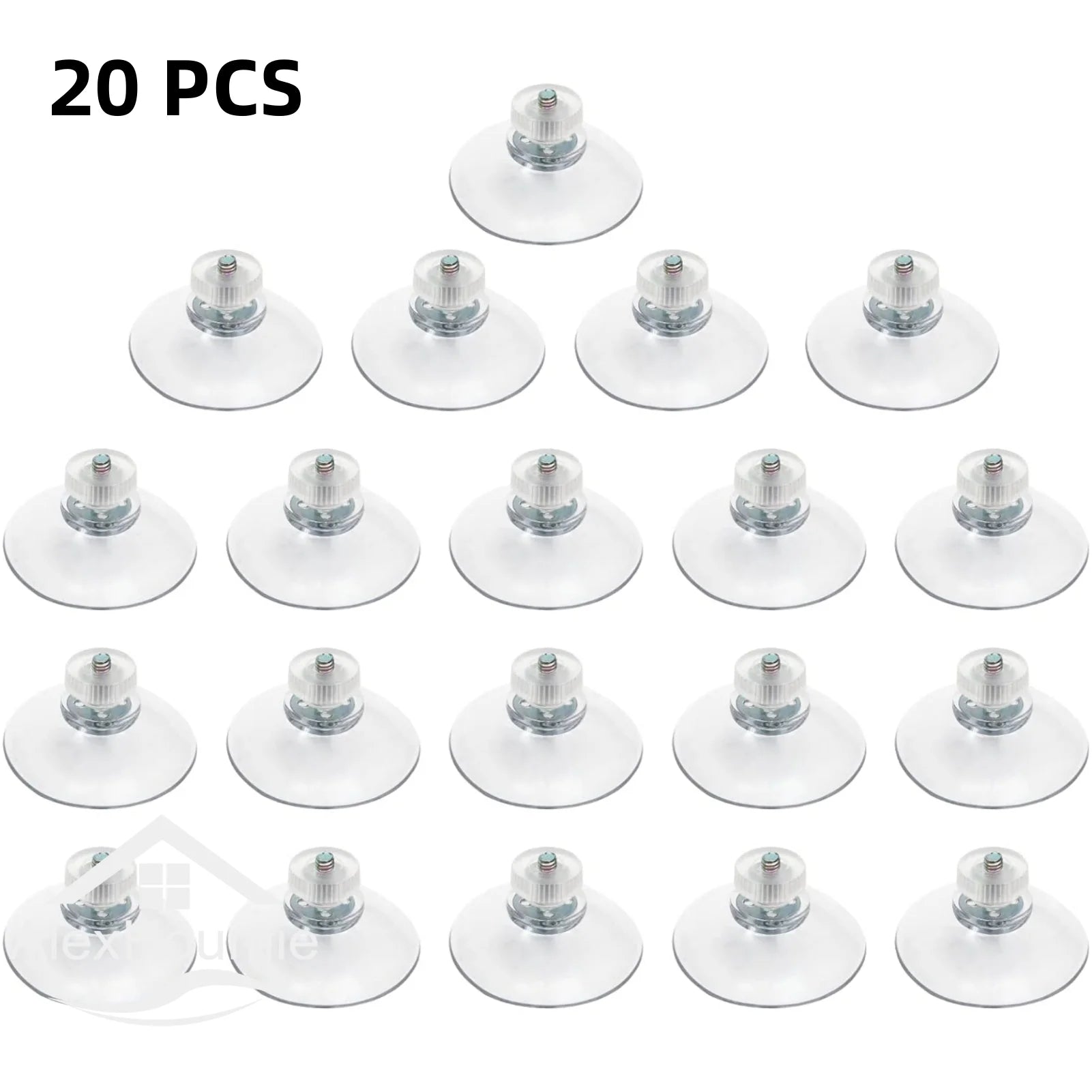 20PCS Adhesive Suction Holder Rubber Sucker Pad with Screw 25/32/41/53mm Plastic Sucker Pad Holder PVC Sucker with Screw Nut